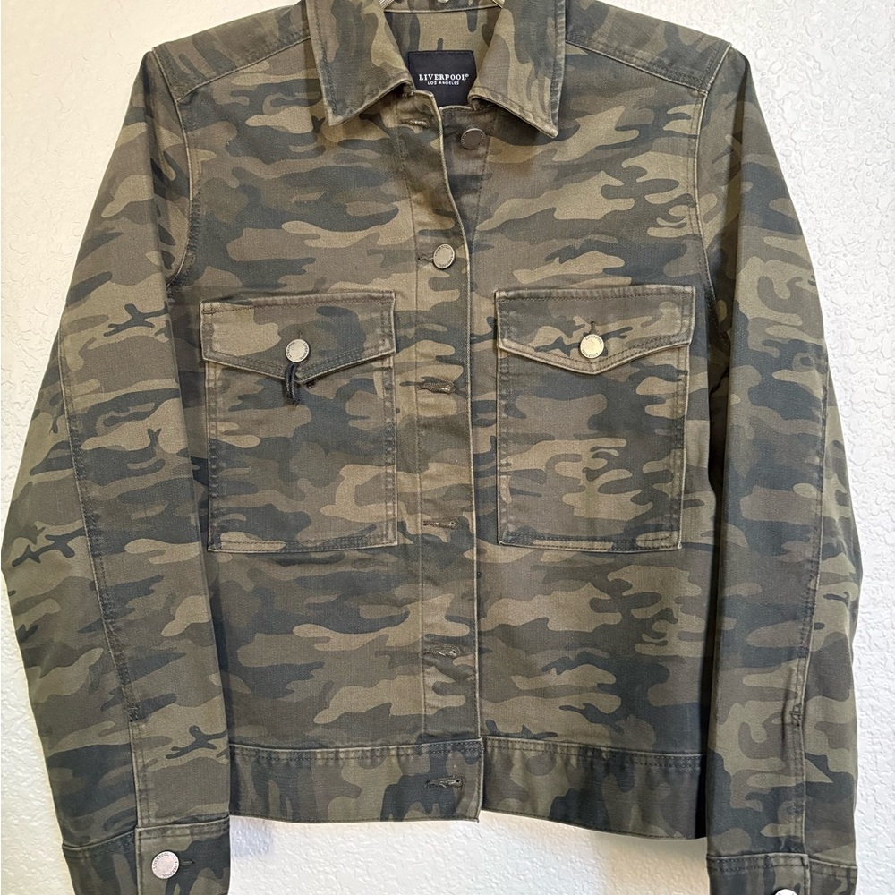 Liverpool Women's Olive Camouflage Utility Jacket